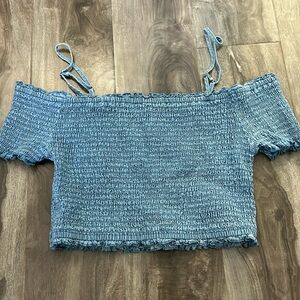 Papaya Blue crop top